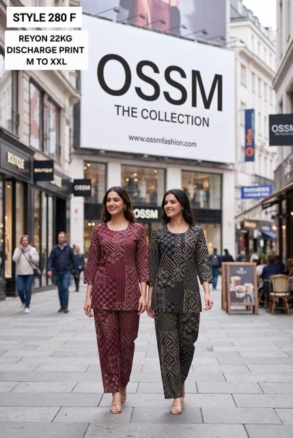 Ossm style 280 F coord set wholesale surat online